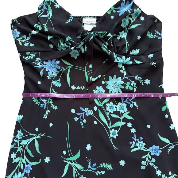 VTG Fashion Bug Floral Asymmetrical Dress Sz 10 12 Y2K 90s Vintage Fairy dainty - Picture 10 of 13